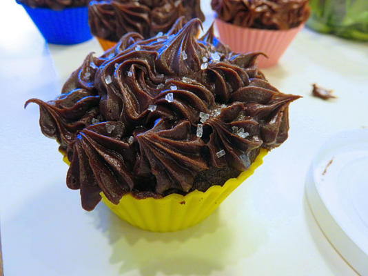 chocolade courgette cupcakes