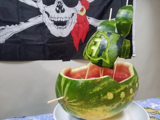 boozy watermelon piratenschip punch