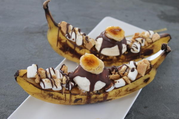 banaan s'mores ijscoupe