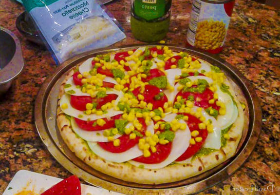 bellissimo pesto pizza taart