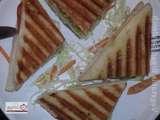 plantaardige broodsandwich / geroosterde kaas groente brood sandwi