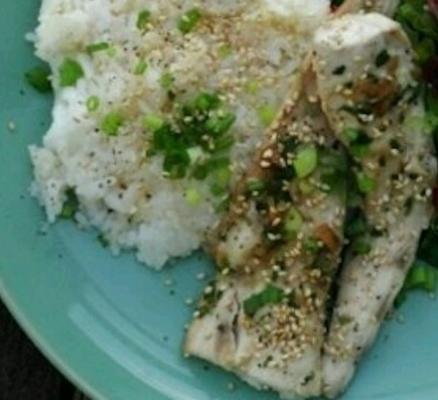 rijstkoker tilapia en rijst