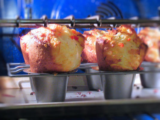 Cheddar-kaas en popcorn-popovers