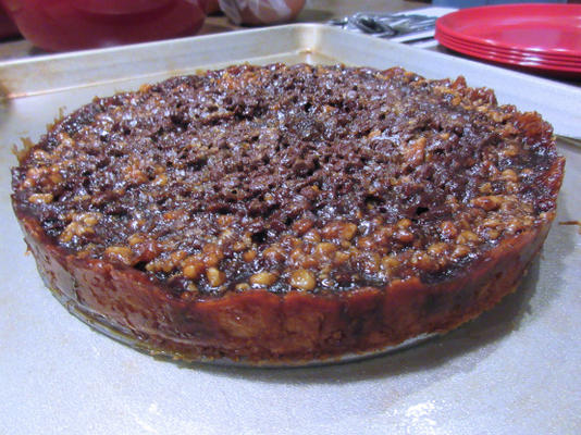 chocolade kahlua walnoot taart