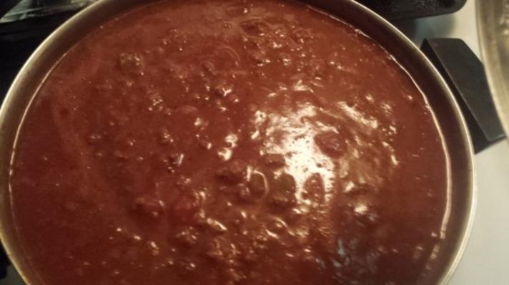 zelfgemaakte chili from scratch