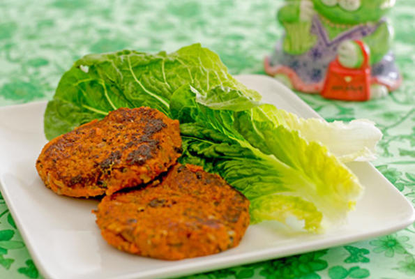 zoete aardappel en quinoa-taarten (glutenvrij)