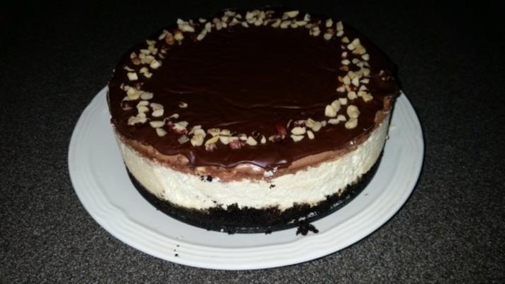 gelaagde nutella cheesecake