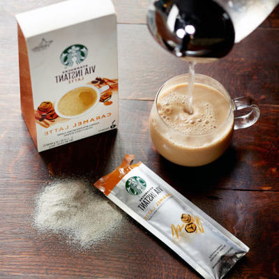 starbucks viaandreg; instant caramel latte