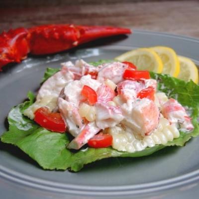 kreeft en veldsla wraps met dragonmayonaise