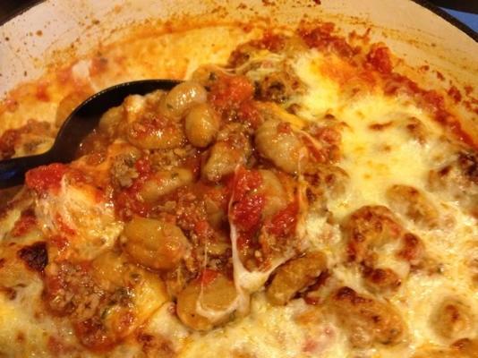 gestoofde gnocchi in tomatensaus