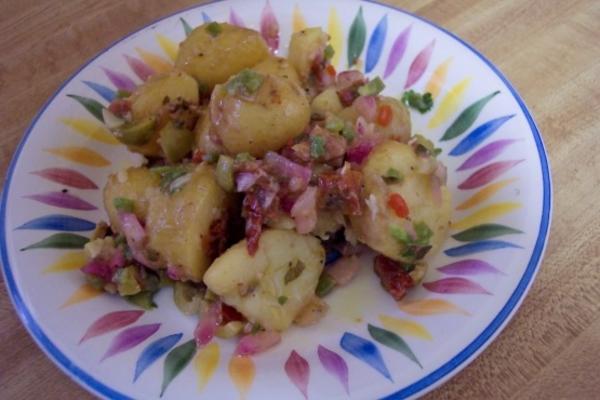 gemarineerde nieuwe aardappelen - batatinha em conserva
