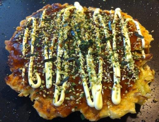 okonomiyaki (plantaardige Japanse bakplaat)