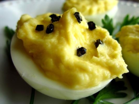 luxe truffel deviled eggs