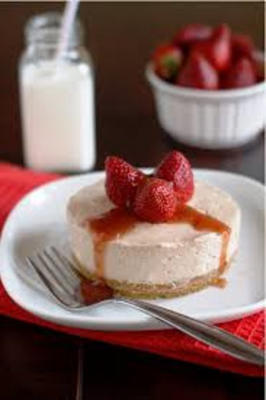 mini aardbeien cheesecake desserts