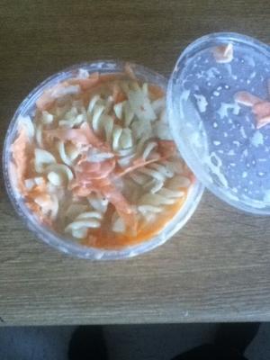 eenvoudig gekruid pasta-koolszaad