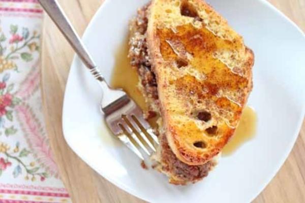 pecan streusel gevuld ei nog geen Franse toast bakken