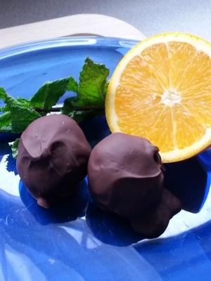 puree van aardappeltruffels: pure chocolade en oranje sp5