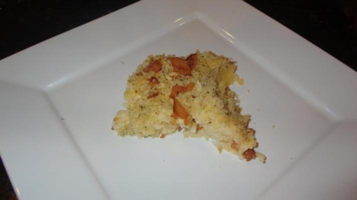 bacon en panko bedekte verscheurde hash bruine braadpan sp5