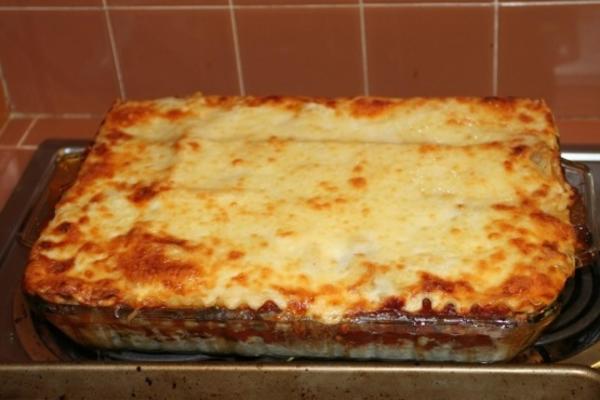 echte kaasachtige delicuous lasagne