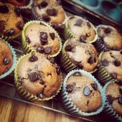 geweldige chocoladeschilfermuffins