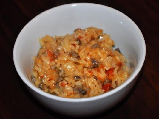 risotto ai funghi (champignons) - 2-qt snelkookpan