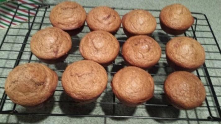 glutenvrije, eiwit- en vezelrijke chocolade aardbei muffin