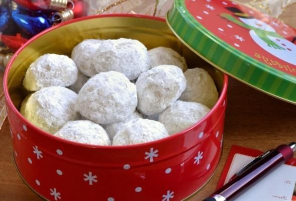 toffee sneeuwballen (Russische teacakes of Mexicaanse bruiloft cookies)