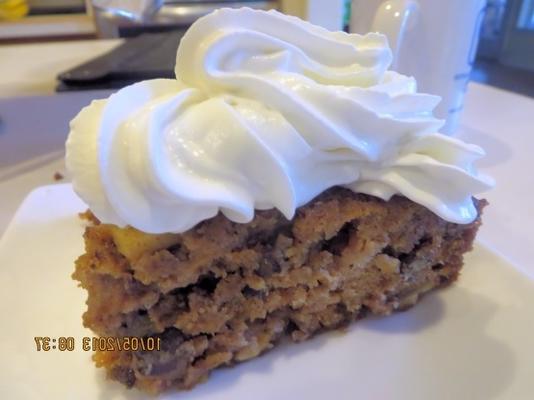 kaf-apple cake ondersteboven