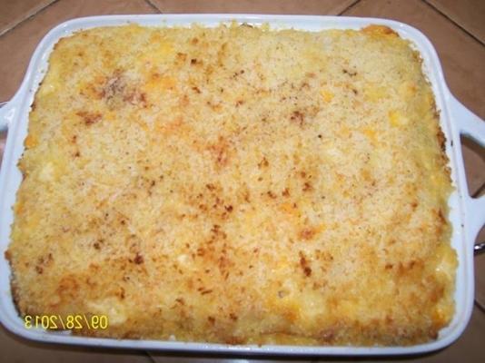 familiereünie gebakken macaroni en kaas