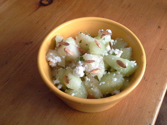 suikermeloen salade