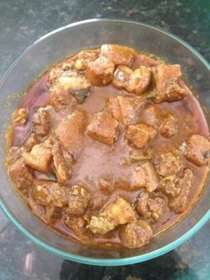 varkensvlees curry