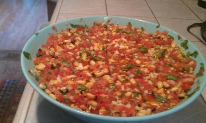 geroosterde mais chipotle tomaat pico de gallo