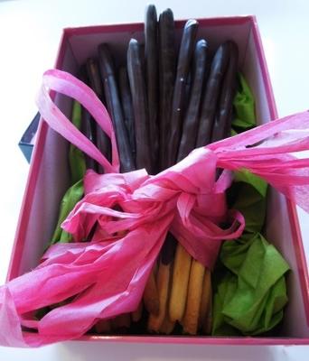 Frans mikado chocoladekoekje