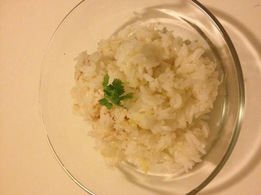 gember gekookt met rijst