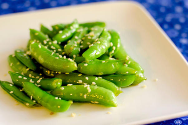 sesam sugar snaps (glutenvrij, low-gi, veganistisch)