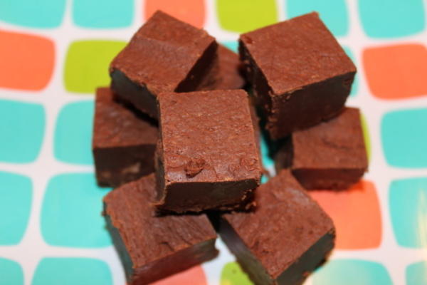 zuivelvrije chocolade fudge