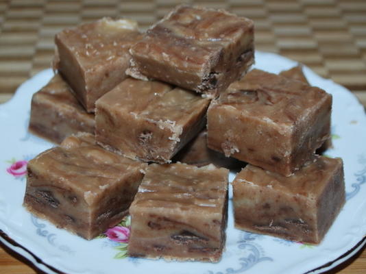 simpele pindakaas chocolade fudge