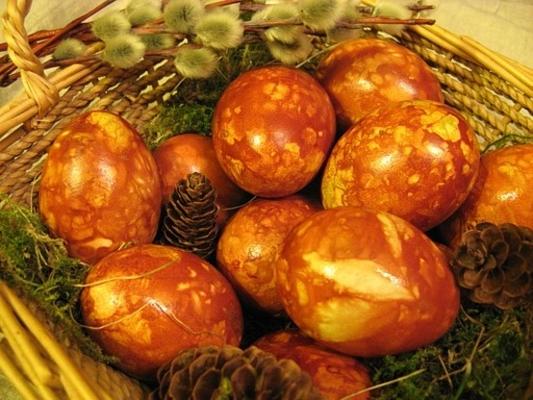 amber-achtige paaseieren