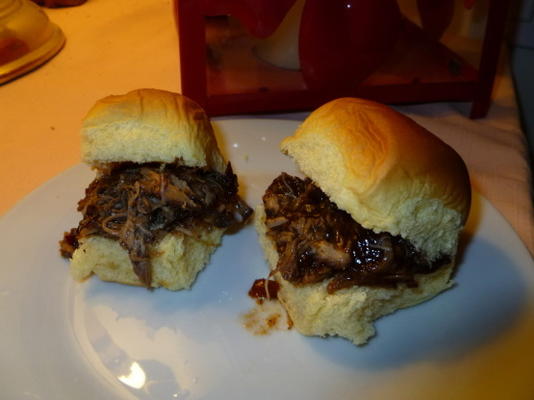 mango bourbon pulled pork sous vide