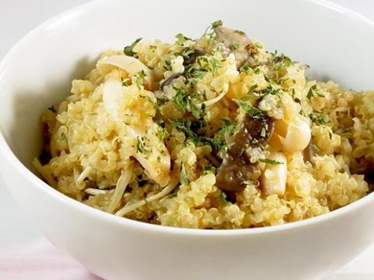Aziatische quinoa en paddestoelpilaf (glutenvrij)
