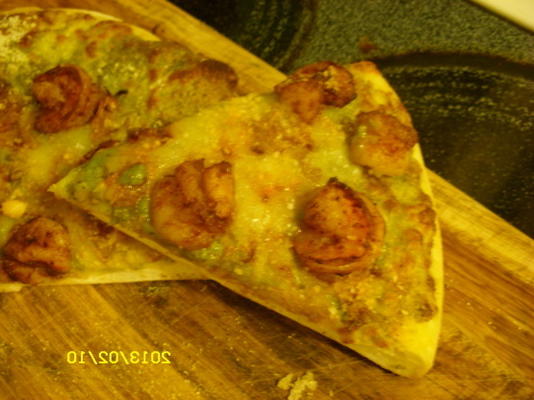 verborgen ranch pesto pittige garnalen pizza rsc