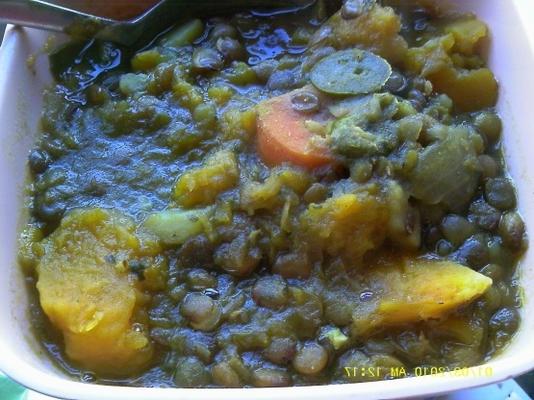 Marokkaanse linzensoep en pompoensoep crockpot