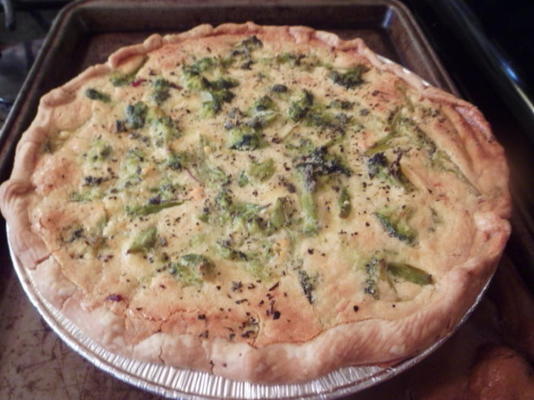 broccoli, bacon, kaasquiche