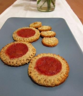 rabarber en gember koekjes