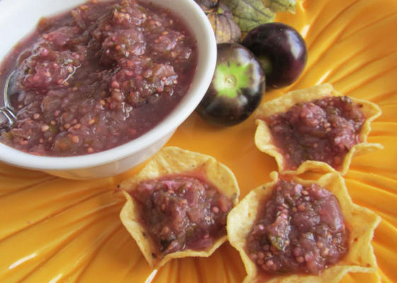 salsa violeta / purple tomatillo salsa
