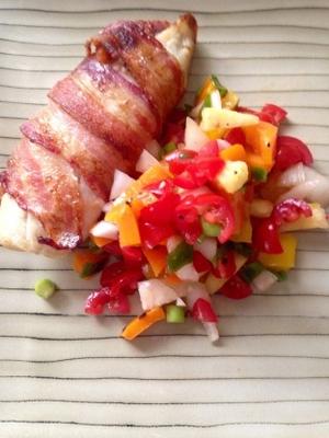 krokant spek gewikkeld gevulde tilapia rsc