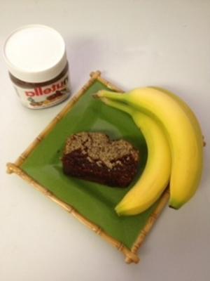 bananenbrood w / nutella en chiazaden