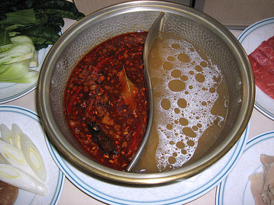 sichuan pittige hete pot