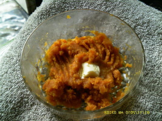 president obamas american kumara puree (zoete aardappelen)