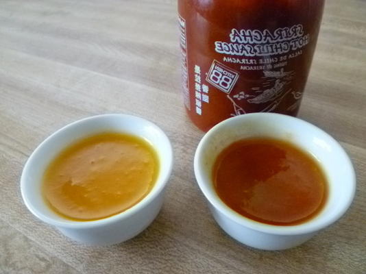 mango saus lekker en scherp met sriracha (of zonder)